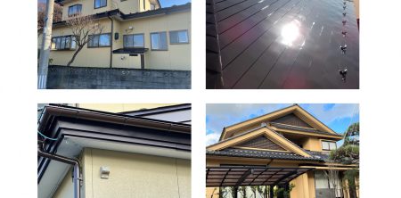 秋田市外旭川S様邸、秋田市御所野K様邸の塗装工事が完工しました