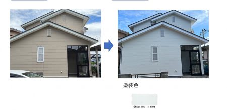 秋田市寺内T様邸 外壁塗装・屋根塗装 完工しました