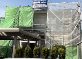 秋田市卸町T様邸　外壁塗装・屋根塗装・雨樋工事　着工しました