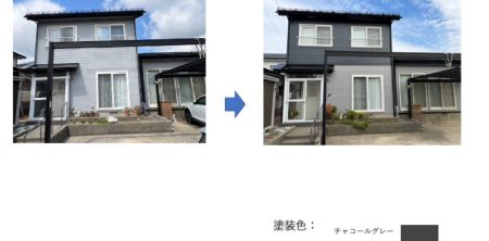 秋田市濁川 I様邸の外壁塗装・屋根塗装が完工しました