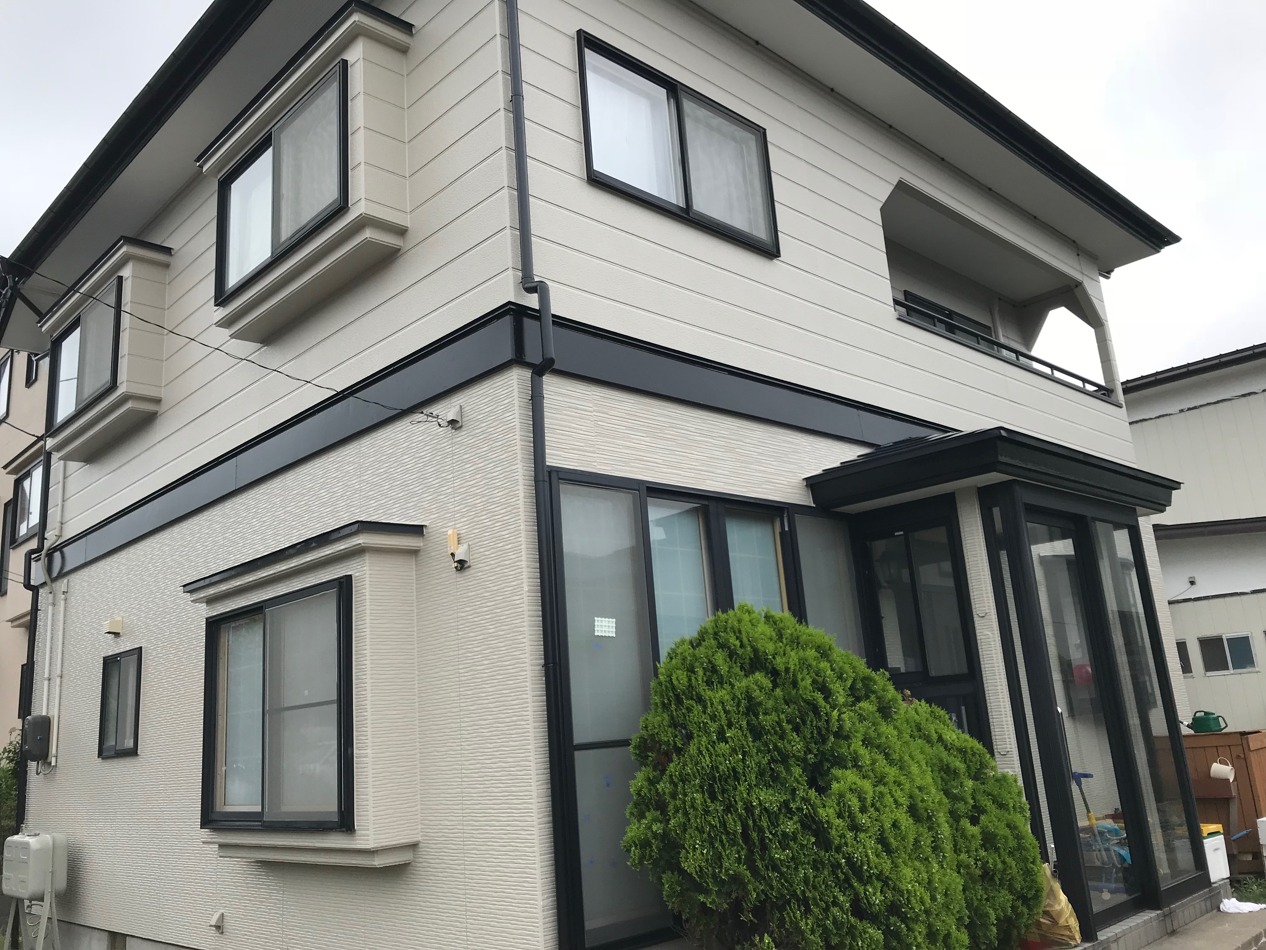 施工後外壁  塗装色ND210